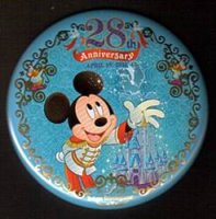 Button - Japan - Tokyo Disneyland 28th Anniversary - TDL