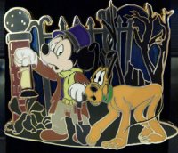 WDI - Mickey and Pluto - Haunted Mansion - Caretaker and Dog