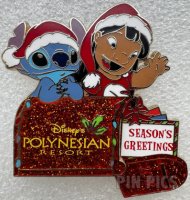 WDW - Lilo, Stitch - Season's Greetings Mailbox - Disney's Polynesian Resort