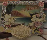 DCL - Hawaii Cruise 2012 Postcard - Mickey & Minnie