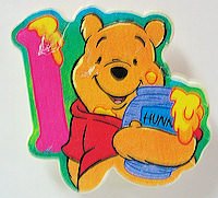 Button - Winnie the Pooh - Hunny Jar - Number 1