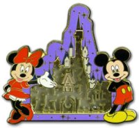 WDW - Maze - Cinderella Castle and Mickey & Minnie