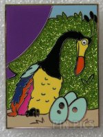 Kevin - UP - 2013 Pixar Mystery - Purple Balloon Puzzle Piece - Bird with Three Blue Eggs