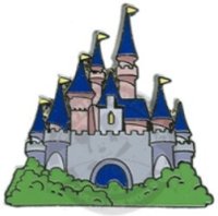 DLR - Tinker Bell & Sleeping Beauty Castle Two Pin Set - Castle ONLY