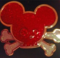 HKDL Mickey skull and crossbones with jeweled eyes