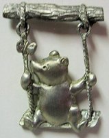 Pooh on Swing (Pewter)