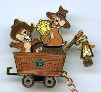 DLP - Chip and Dale - Railroad Car - Big Thunder Mountain Trading Event