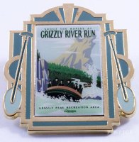 DLR- Classic Attractions Boxed Pin Set- Grizzly River Run ONLY
