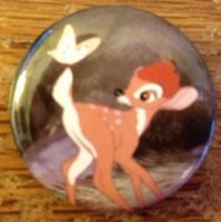 Button - D23 - Bambi - Butterfly on Tail