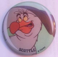 Button - Scuttle - The Little Mermaid
