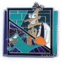 Disney Phineas and Ferb 4 Pin Starter Set - Dr Doofenshmirtz and Agent P
