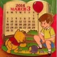 HKDL - Christopher Robin and Winnie the Pooh - March - Calendar