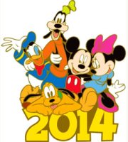 2014 Fab Five (Mickey, Minnie, Pluto, Donald & Goofy)
