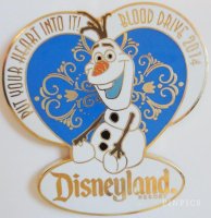 DLR - Cast Member 2014 Blood Drive - Olaf