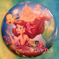 Button - Ariel and Flounder - The Little Mermaid - Movie Poster - Hot Topic
