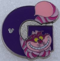 HKDL - Cheshire Cat - Alphabet Letters - Hidden Mickey Series 2014