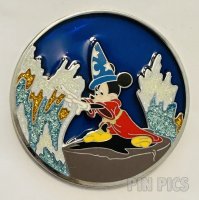 WDI  - Sorcerer Mickey with Waves - Stained Glass