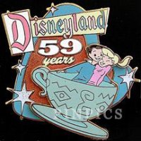 Cast Member - Disneyland's 59th Anniversary - Tea Cups