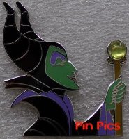 Maleficent Holding Staff with Stone