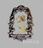 Belle - PP - Beauty and the Beast - Stylized Princess Portrait - Pewter Frame
