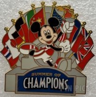 Mickey with Flags - AP - Summer of Champions - Running with torch