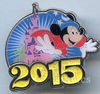 DLP - 2015 Dated Pin - Sorcerer Mickey