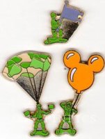 TDR - Green Army Men - Toy Story Characters In The Park - Mini 3 Pin Set