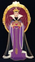 Disneyland Snow White Evil Queen Pin Gold