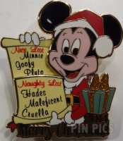 Merry Christmas 2014 Santa Mickey with the Naughty and Nice List