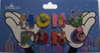 HKDL - Hong Kong Alphabet Set - Hidden Mickey 2014 - Alice in Wonderland