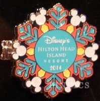 WDW – Shadow - Hilton Head Island Resort - Snowflake Wreath – Hinged - Disney Resort Holiday Pin 2014 - Homeward Bound