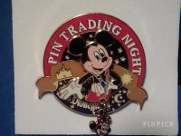 DLR - Mickey, Minnie - Pin Trading Nights Collection - Minnie Mouse Dangle - Glow in the Dark