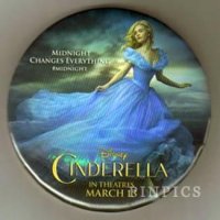 WDW Button - Cinderella - Midnight Changes Everything