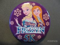 Button - WDW Frozen 5K - Elsa Anna