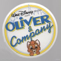 Button - Oliver and Company - Movie Logo with Oliver