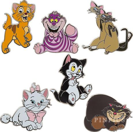 Disney Cats ピンバッジ PP110924 - Cats Booster Set - Aristocats - PinPics