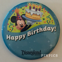 Button - DLR - Happy Birthday Disneyland