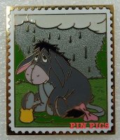 Eeyore - Pooh's Head - AP - Pin Trading Stamp Collection