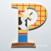 Pixar Party Letters Frame Set - P ONLY