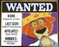 WDW - Prince John - Wanted - Cast Exclusive