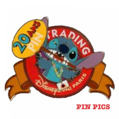 PP144578 - DLP - Stitch - Pin Trading Logo 20th Anniversary