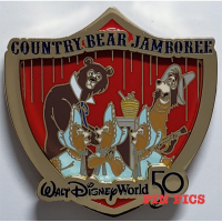 WDW - Country Bear Jamboree - 50th Anniversary Attraction Crests - Gomer, Shaker, Sun Bonnets