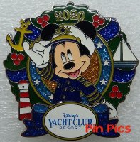 WDW - Mickey - Yacht Club  - Resort Wreath - Holiday