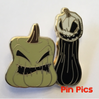 DIS - Oogie Boogie and Jack Skellington - Nightmare Before Christmas - Painted Pumpkin - Mystery