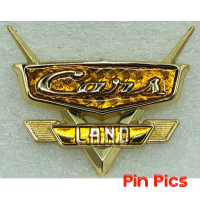 Gold Cars Land Logo - Pixar