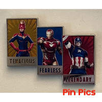 Marvel - Three Attributes - Captain Marvel, Iron Man, Captian America