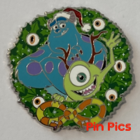 UK DS - Sulley and Mike - Monster's Inc - Christmas Wreath - Mystery