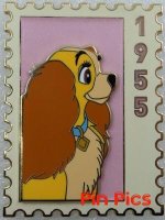 DEC - Lady 1955 - Commemorative Animal Stamp - Series 2 - Lady and the Tramp