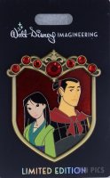 WDI - Mulan and Li Shang - Couples Crest - Prince Princess