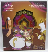 Loungefly - Belle and Beast  - Lenticular Fireplace - Jumbo - Beauty and the Beast